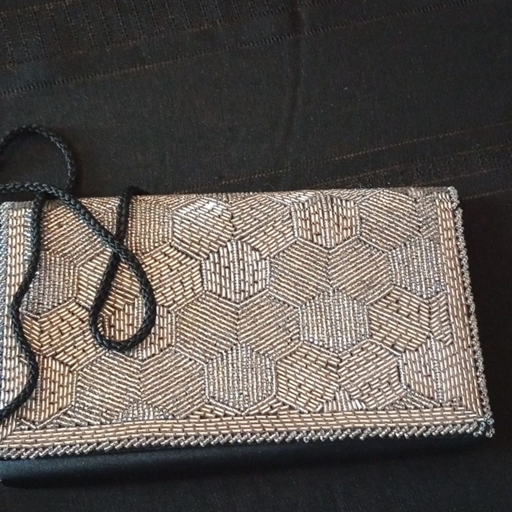 Andre Cellini beaded clutch bag